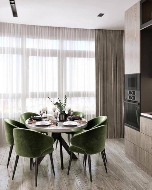 Десять кадров интерьера квартиры в неоклассике в приятных спокойных оттенках. 04