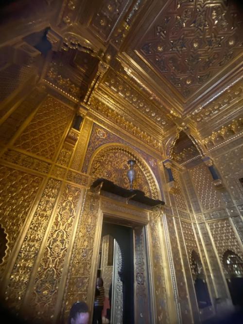 Мавританская гостиная. Золотая гостиная считается невероятно модным, по Меркам 1880-х годов интерьером. 08