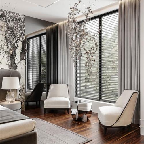 Выразительный интерьер спальни. 05