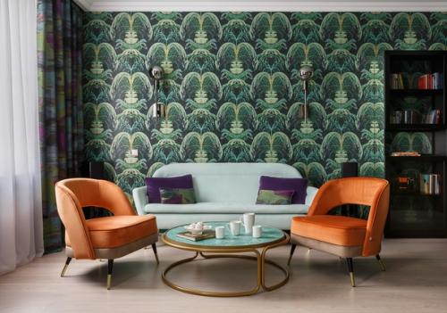 Обои с рисунком в интерьере: 10 идей ч. 2. 04