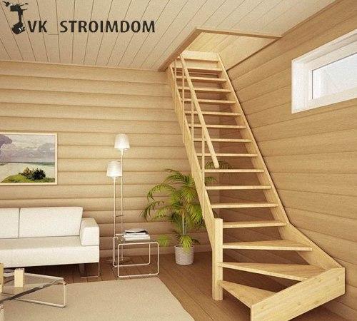 Лестница на ДАЧЕ своими руками. 01