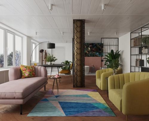 Идея 146. Сочетание обоев и растений. 01