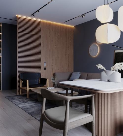 Перепланировка и стильный дизайн кухни площадью 5. 4 кв. 07