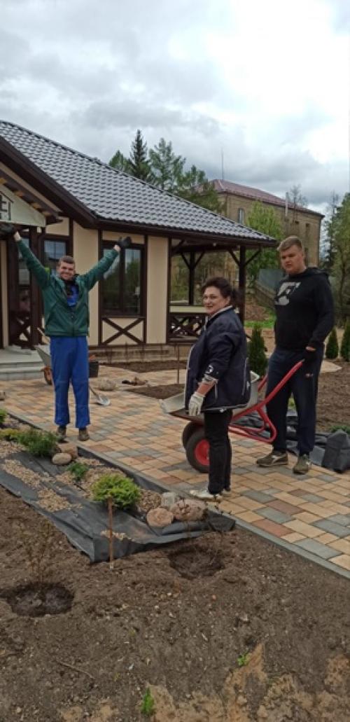 Дизайн территории вокруг кафе в локне: 06