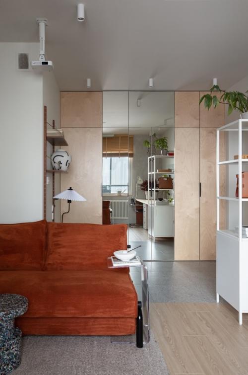 Интерьер квартиры - студии 25, 1 м 2 (30, 5 м 2 с лоджией) в ЖК терра в Санкт-петербурге. 03