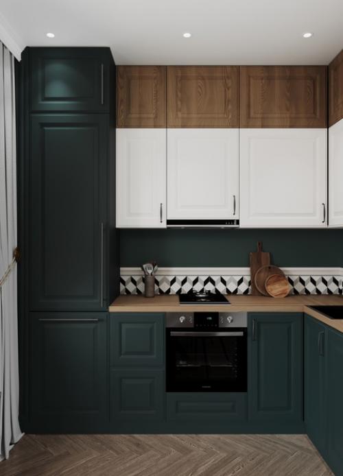 Оттенки зеленого одни из самых популярных акцентов. 02