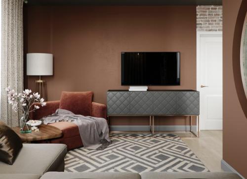 Кухня - гостиная в загородном доме. 08