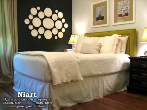 Оригинальный декор стен … тарелками. 02