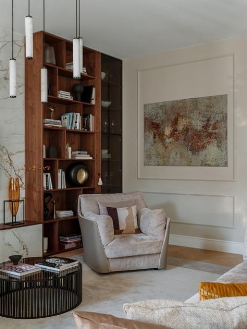 Реализованный интерьер квартиры в старом доме на Плющихе. 04