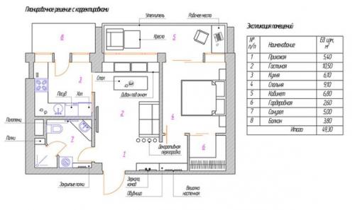 Компактный интерьер квартиры в скандинавском стиле. 09