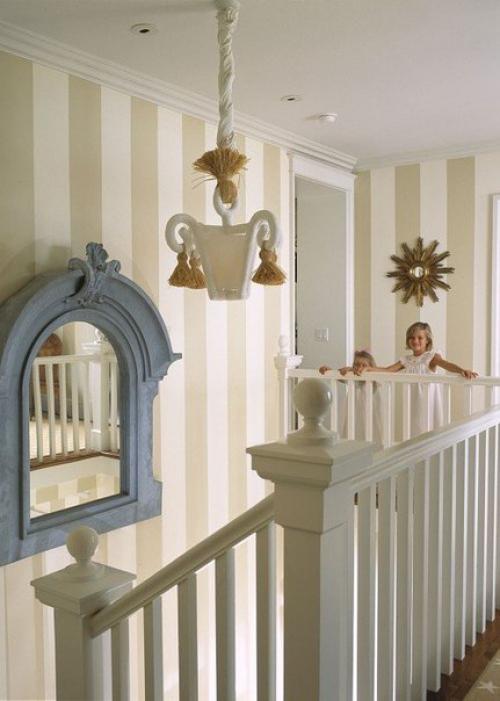 6 удивительных превращений интерьера, которых можно добиться полоской. 04