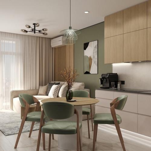 Хотите повторить интерьер этой кухни - гостиной! 01