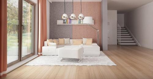 Компактный дом с мансардой и одноместным гаражом. 06