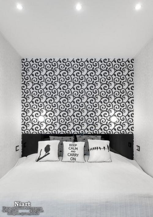 Контрастный дизайн однокомнатной квартиры 36 кв. 08