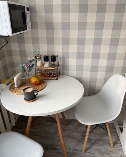 Бюджетный интерьер кухни площадью 5. 5 кв. 05