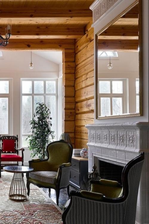 Дом в ПОДМОСКОВЬЕ. Дизайнер Наташа Федосеева оформила дом из бруса площадью 252 кв. 01
