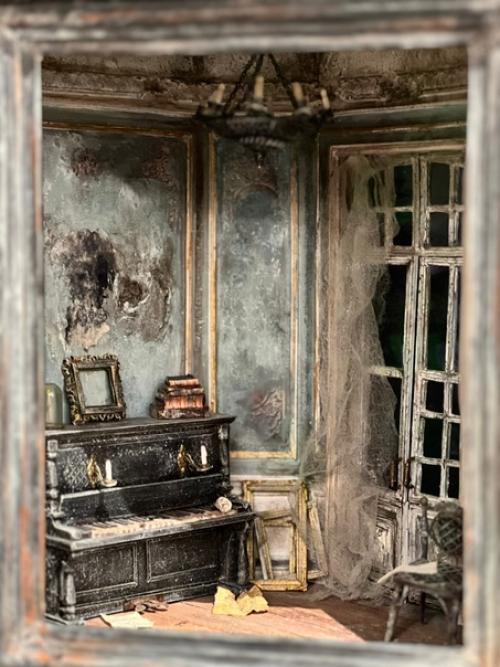 Очень необычные, миниатюрные комнаты, с мельчайшими деталями интерьера. 01