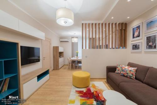 Дизайн интерьера трехкомнатной квартиры 77 кв. 01