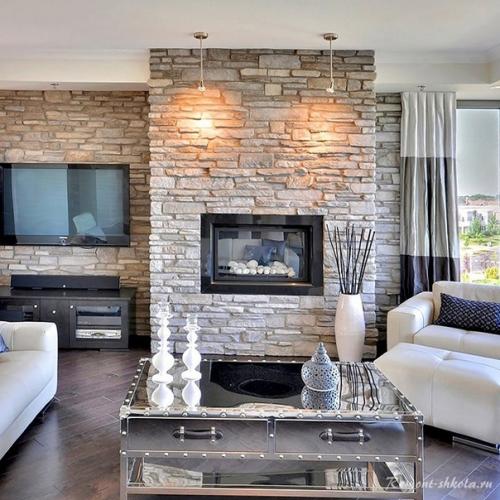 Декоративный камень в интерьере - 9 отличительных фото. 04