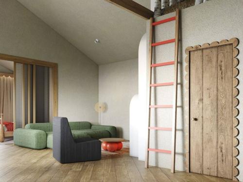 Русский стиль в интерьере гостевого дома: новгородская архитектура, окружающие поселение леса и поля, текстуры, переплетения и узоры. 04