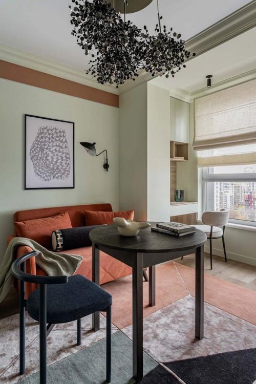 Маленькая квартира в сложных оттенках. 02