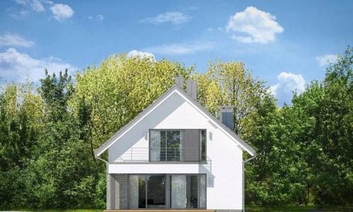 Эскизный проект коттеджа с гаражом. 09