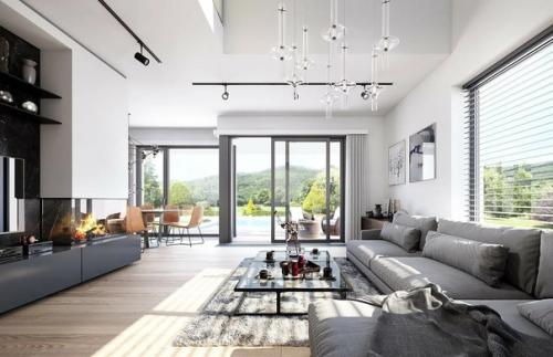 Эскизный проект коттеджа с гаражом. 07