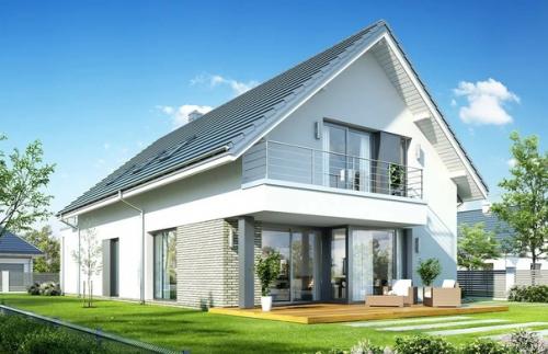 Эскизный проект коттеджа с гаражом. 01