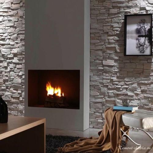 Декоративный камень в интерьере - 9 отличительных фото. 02