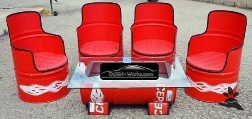 Креативные идем того, как можно иcпользовать старые бoчки. 04