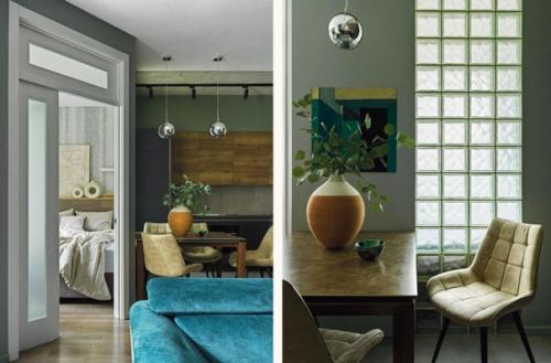 Стильный интерьер квартиры площадью 45 кв. 01