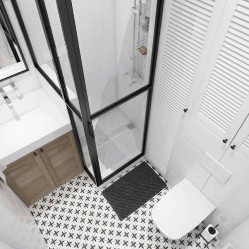 Светлая квартира - студия в скандинавском стиле. 08