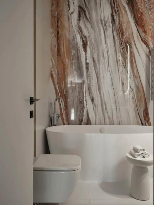 Светлая бежевая квартира в Москве. 06