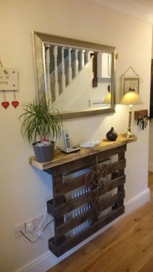 Простое применение паллет в интерьере квартиры. 02