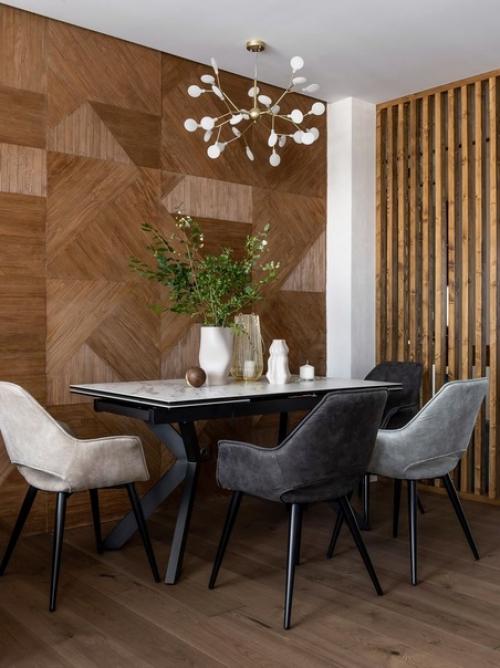 Интерьер кухни - гостиной в современном стиле. 07