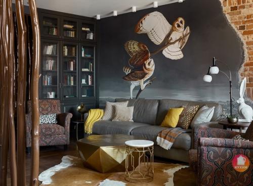 Уникальный, колоритный, очень интересный интерьер квартиры! 01