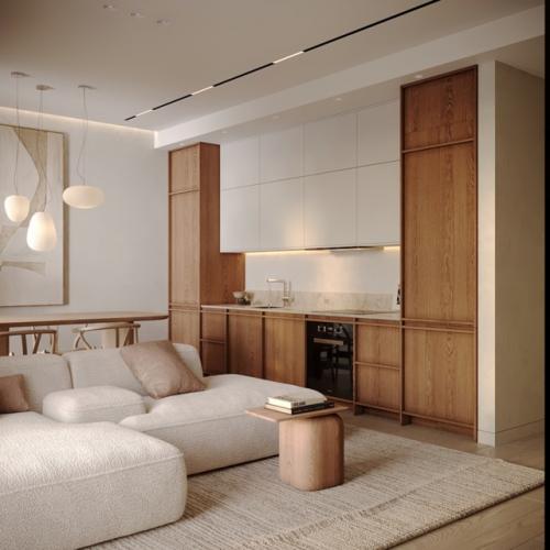 Проект однокомнатной квартиры 48 кв. 01