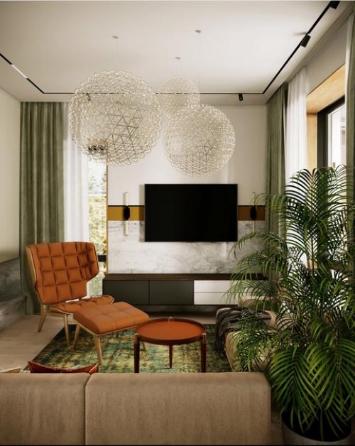 Дизайн интерьера этого дома сочетает в себе любовь к средиземноморской атмосфере и стилю mid - Century Modern. 04