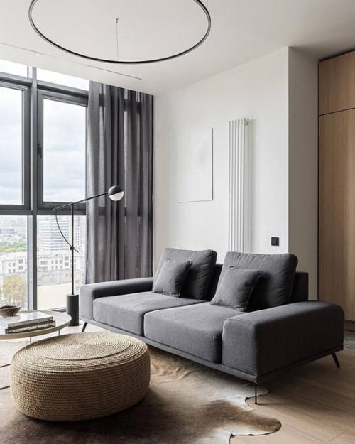 В этом проекте представлен интерьер просторной квартиры в едином цветовом решении. 02