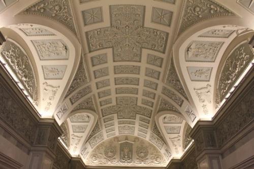 Прекрасные потолки залов эрмитажа. 05