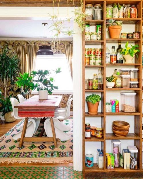 Интерьер кухни в стиле бохо. 04
