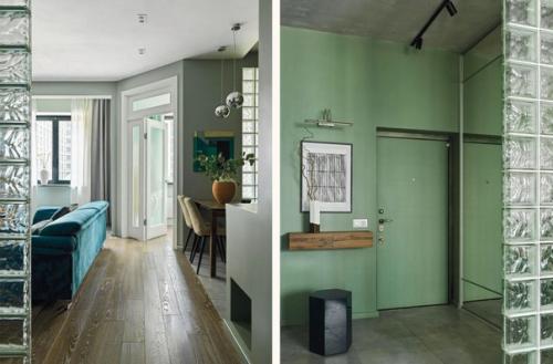 Стильный интерьер квартиры площадью 45 кв. 07