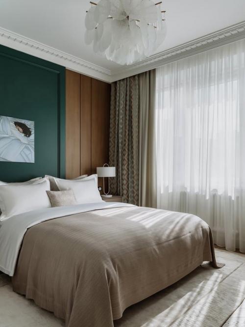 Изумруд и мрамор: эффектный интерьер для студентки. 05