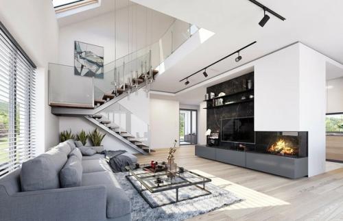 Эскизный проект коттеджа с гаражом. 04