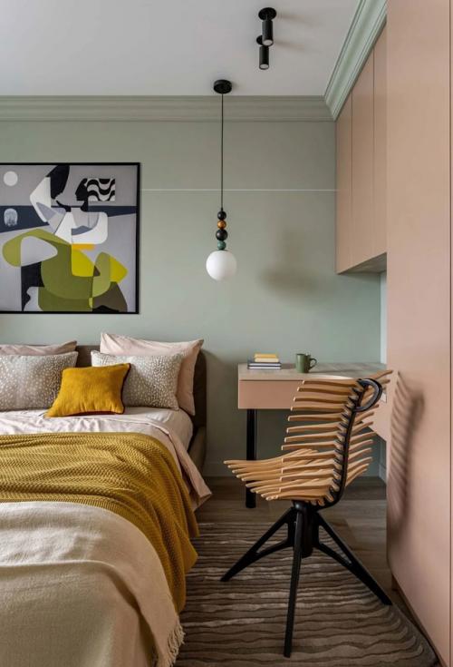 Маленькая квартира в сложных оттенках. 06