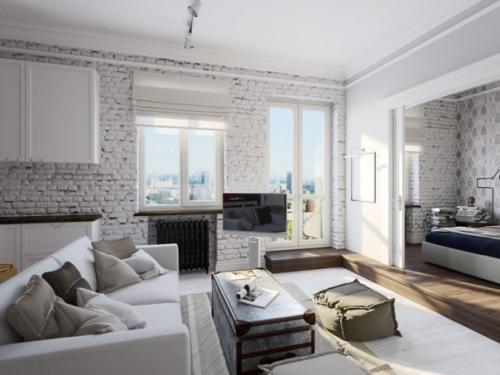 Лофт дизайн студии 42 кв. 02