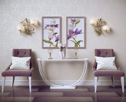 15 способов оформления стены над диваном. 01