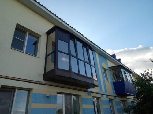 На днях мы закончили супер объект - панарамное остекление балкона! 01