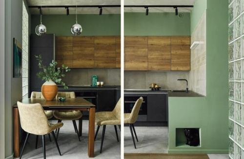 Стильный интерьер квартиры площадью 45 кв. 06