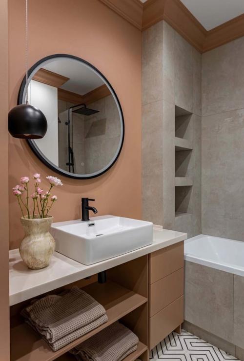 Маленькая квартира в сложных оттенках. 08